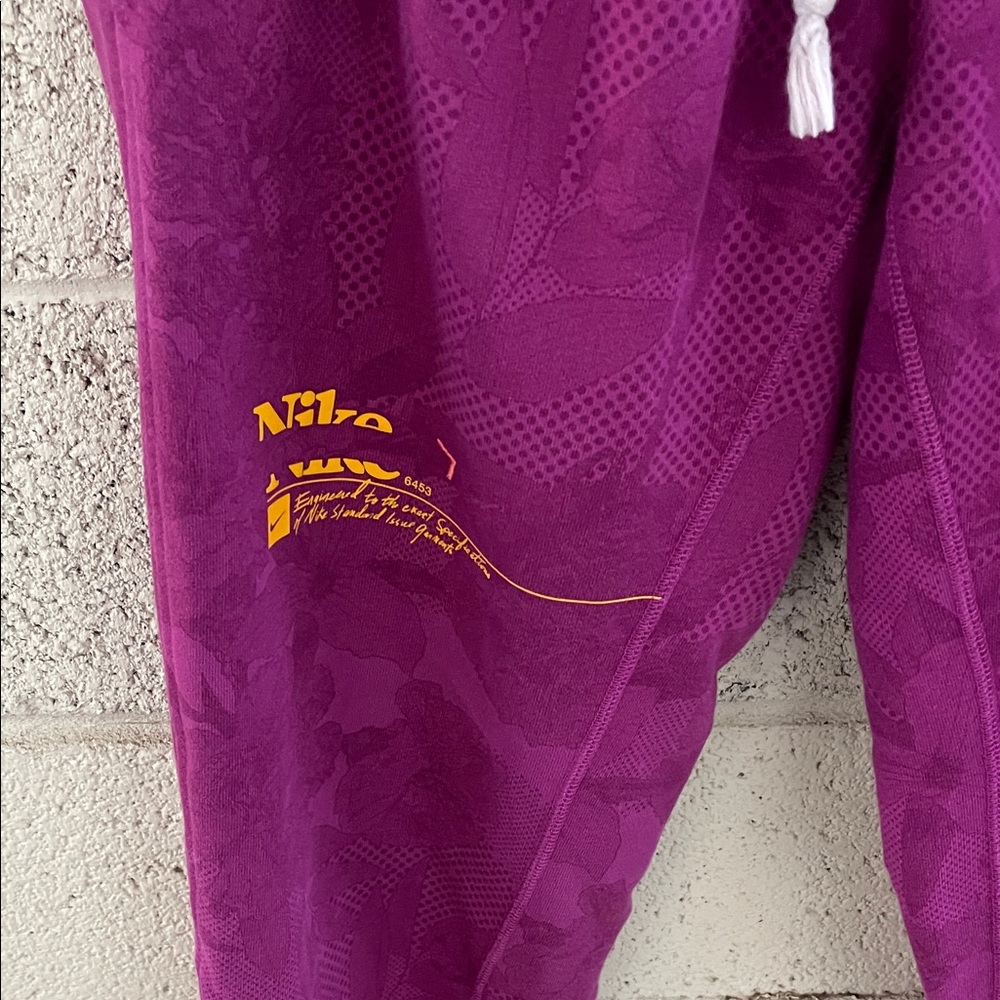 Nike Standard Issue Purple Jogger Sweatpants - Picture 2 of 7